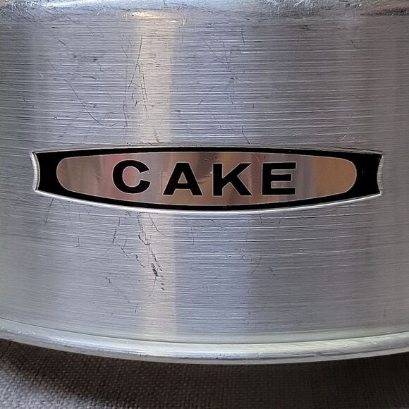 Vtg Kromex Cake Saver Aluminum Cover With Tray W/ Handles 1950s MCM - Picture 4 of 8